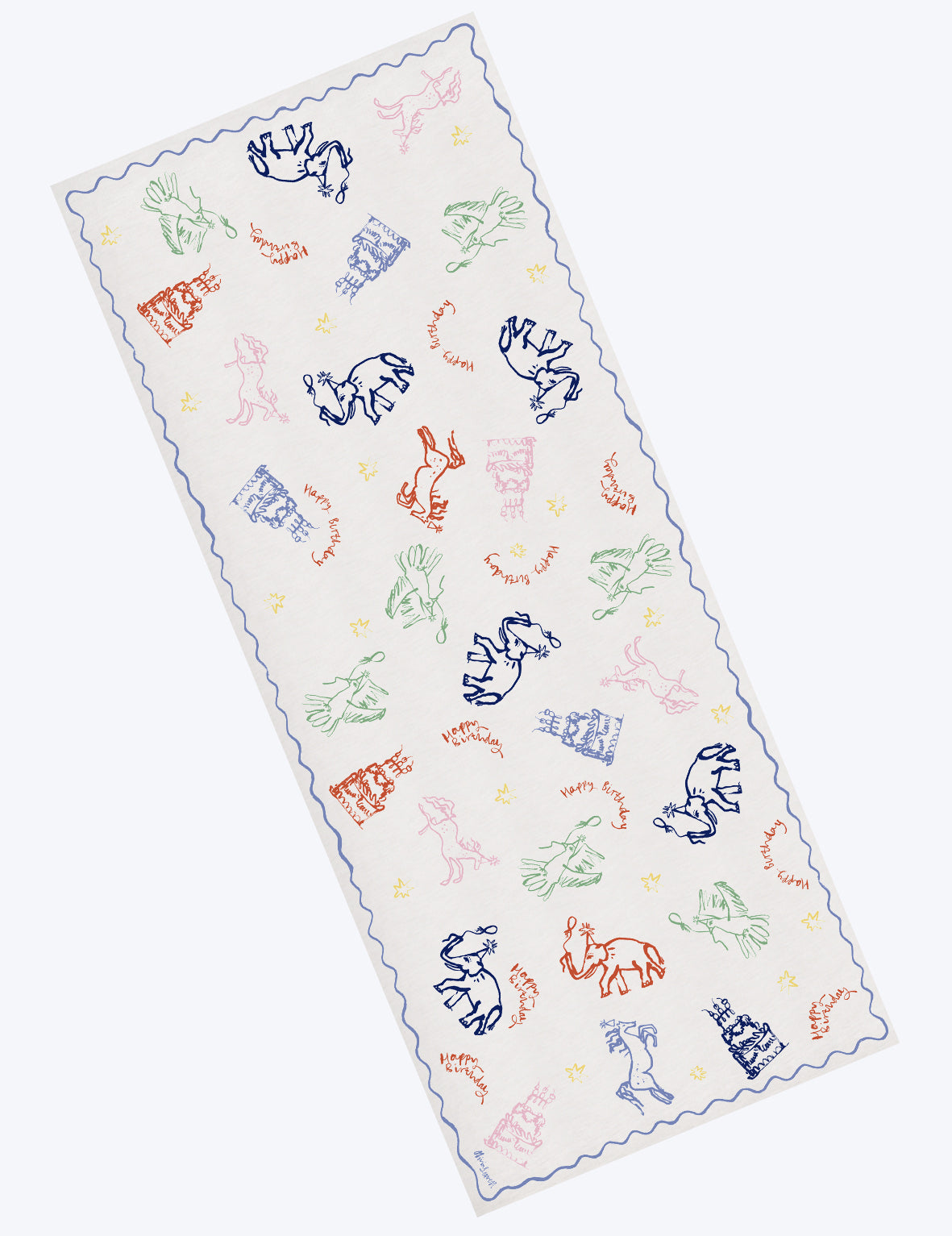 Birthday Linen Tablecloth