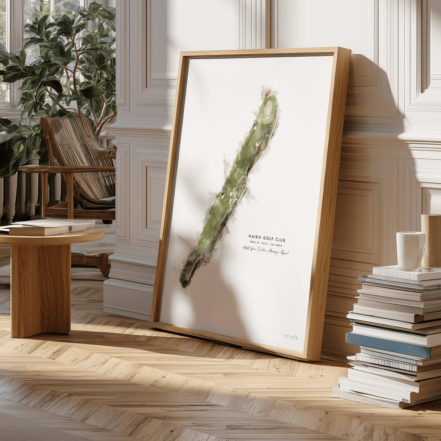 Nairn Golf Gift - Print of Hole 18 'Home'