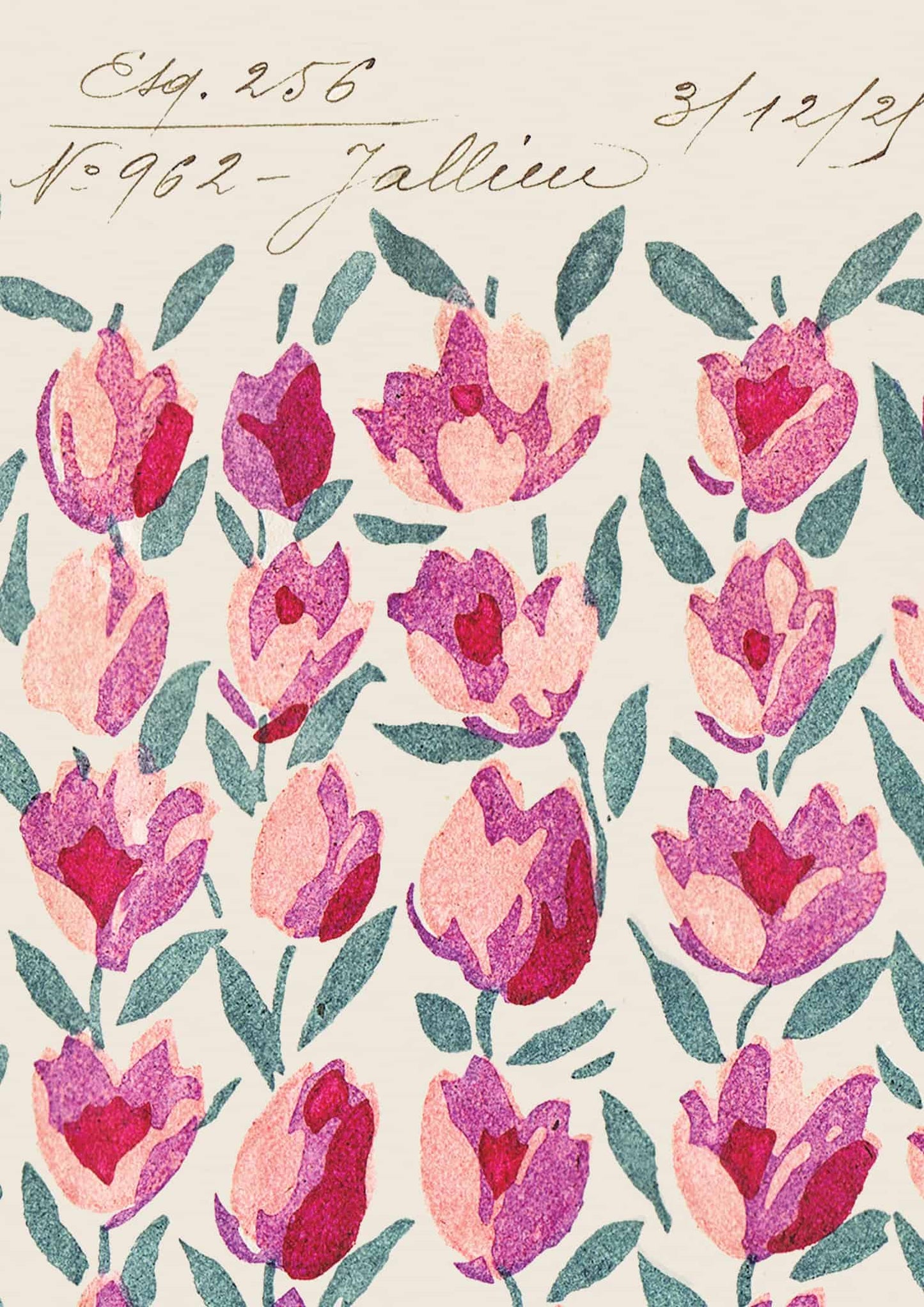 No.014 - Tulip Kisses - Vintage Archive Poster Prints