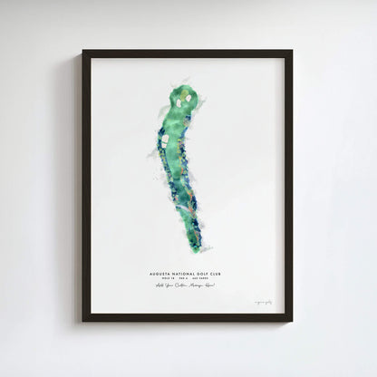 Augusta National Golf Club – Custom Print of Hole 18