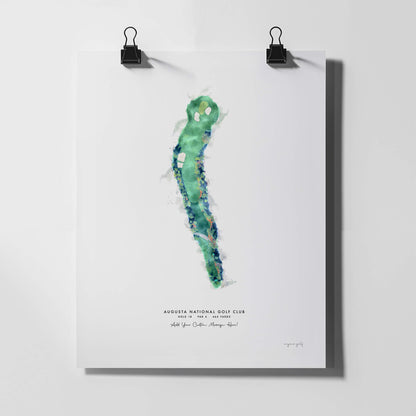 Augusta National Golf Club – Custom Print of Hole 18