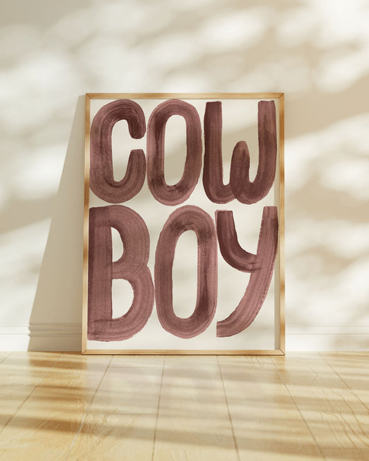 Cowboy - Cowboy Word Print