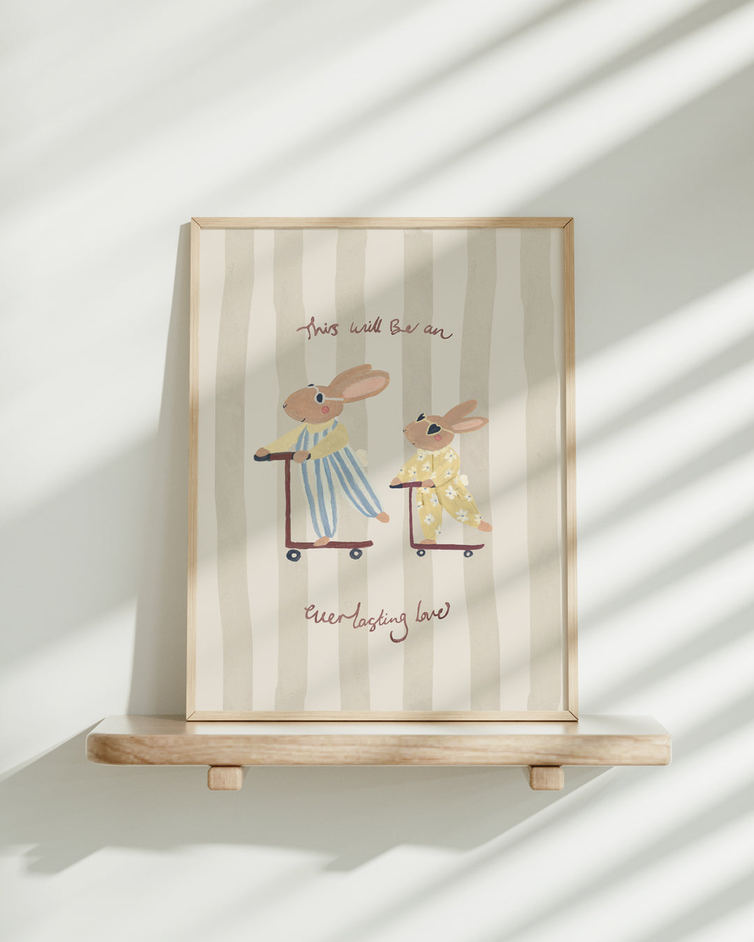 Everlasting Love - Big Brother Rabbit Art Print