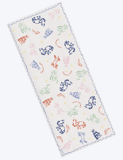 Birthday Linen Tablecloth