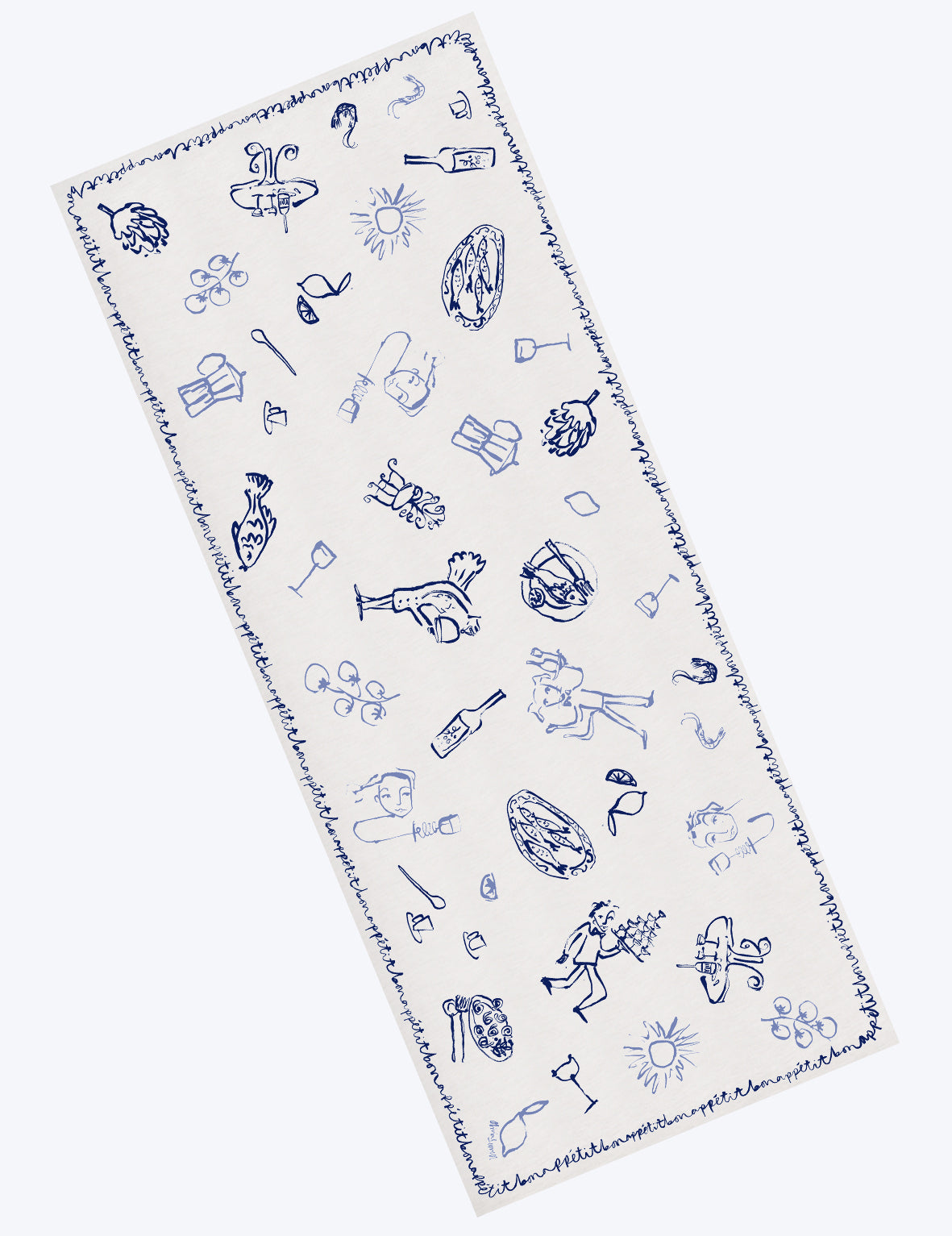 Bon Appétit Linen Tablecloth