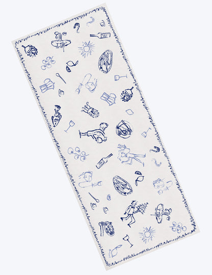 Bon Appétit Linen Tablecloth