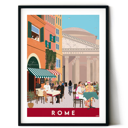 Travel poster of Rome, limited edition