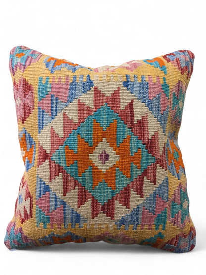 Afghan Kilim Cushion Cover - 45 x 45 cm