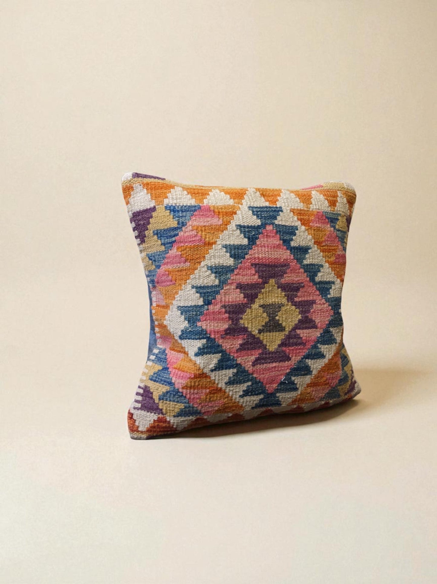 Afghan Kilim Cushion Cover - 45 x 45 cm