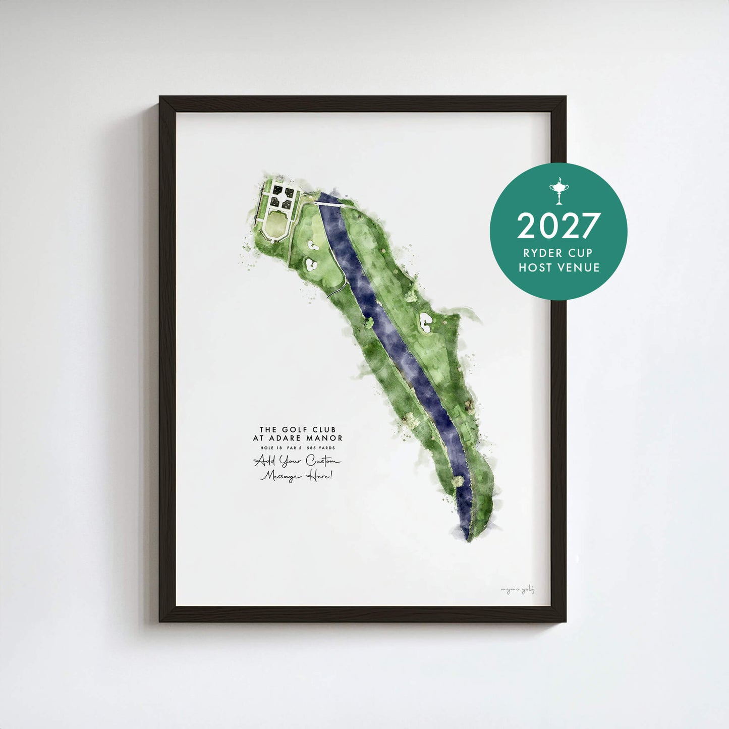 Adare Manor Golf Gift - Print of Hole 18