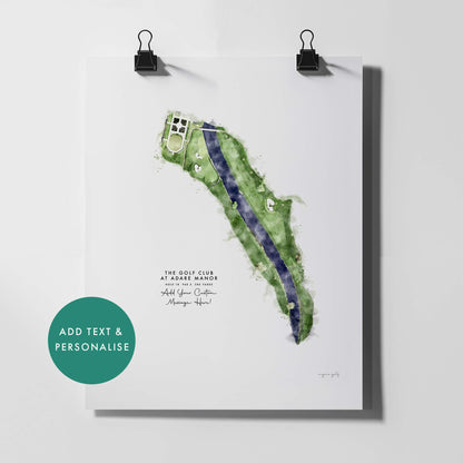 Adare Manor Golf Gift - Print of Hole 18