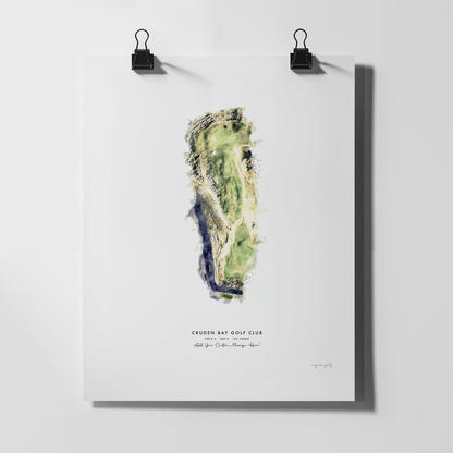 Cruden Bay Golf Gift - Print of Hole 4 Championship Course