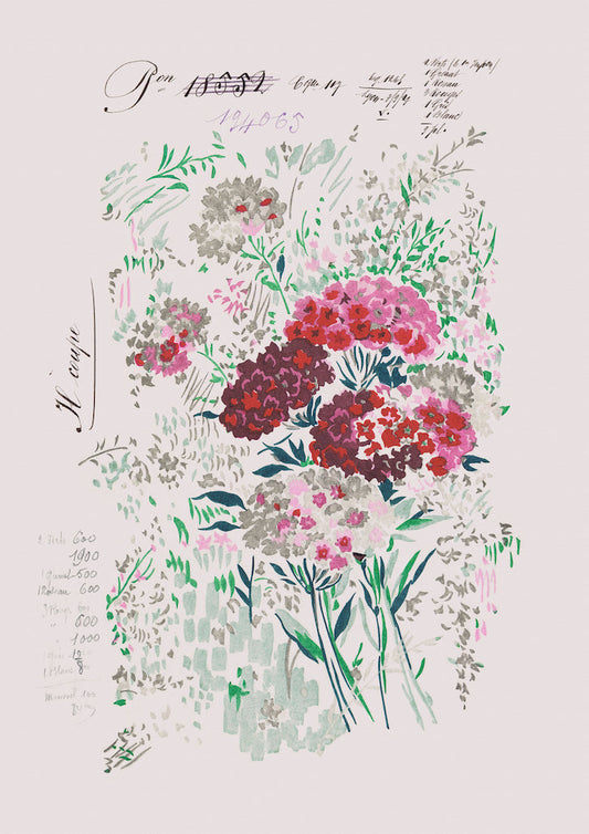 No.100 - Fleurs 1927 - Vintage Archive Poster Prints