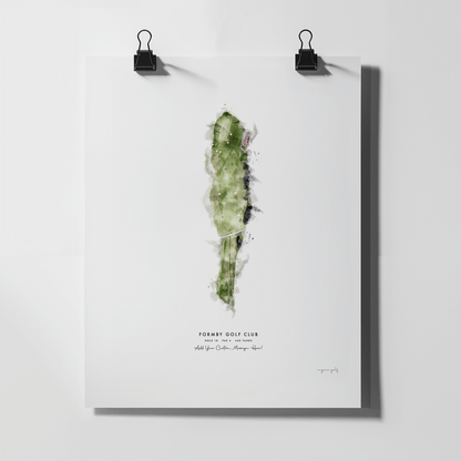 Formby Golf Gift - Print of Hole 18