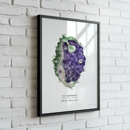 Hole-in-One Golf Gift – Personalised Golf Course and Hole Artwork