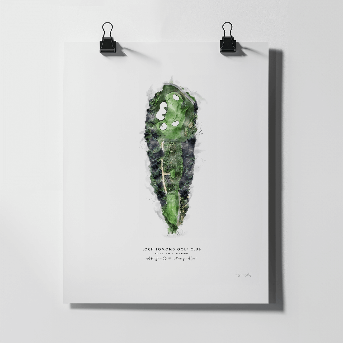 Loch Lomond Golf Gift - Print of Hole 5 'Creinch'