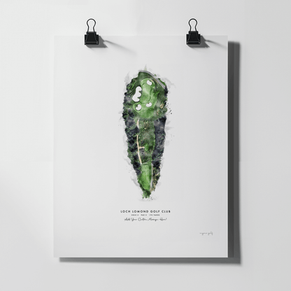 Loch Lomond Golf Gift - Print of Hole 5 'Creinch'