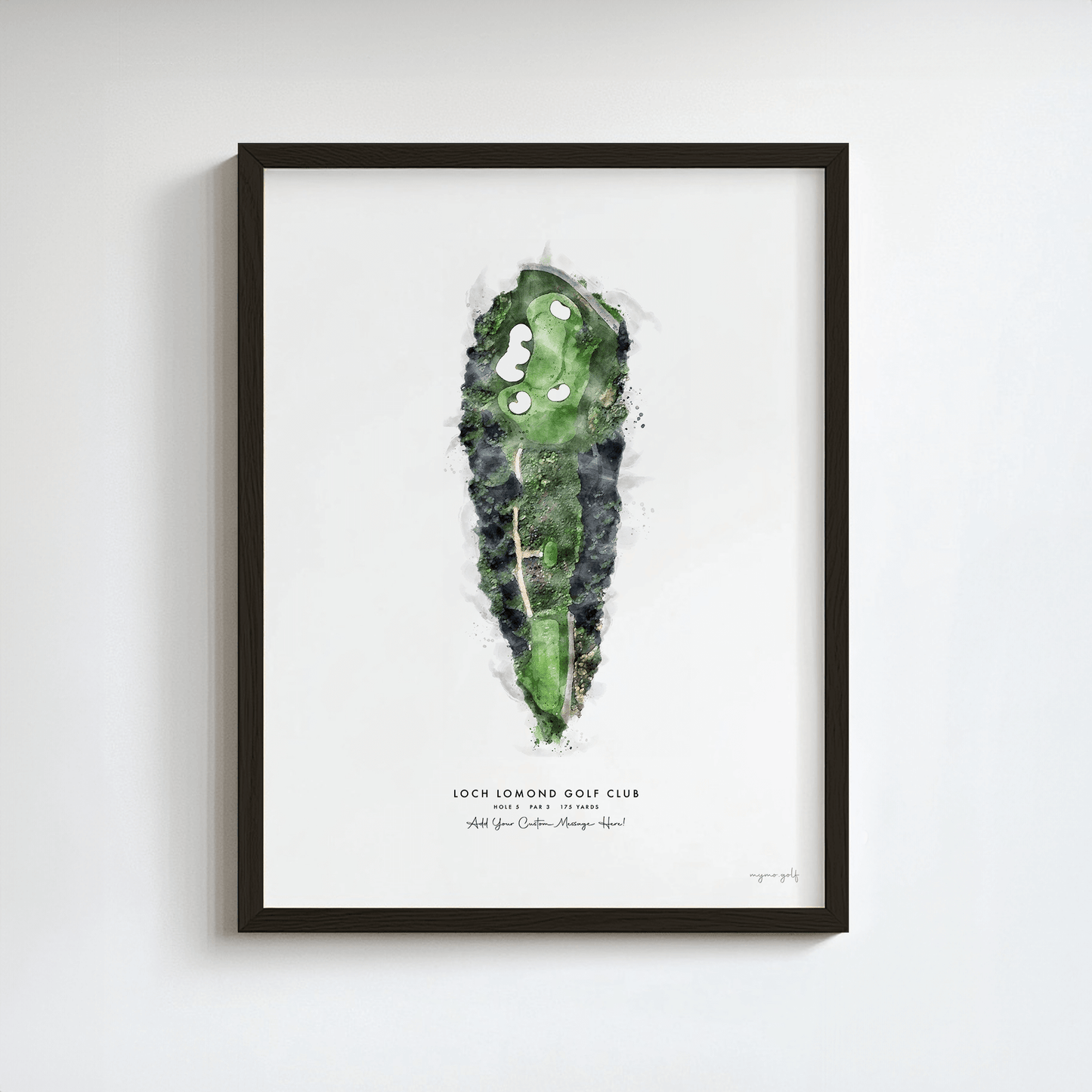 Loch Lomond Golf Gift - Print of Hole 5 'Creinch'