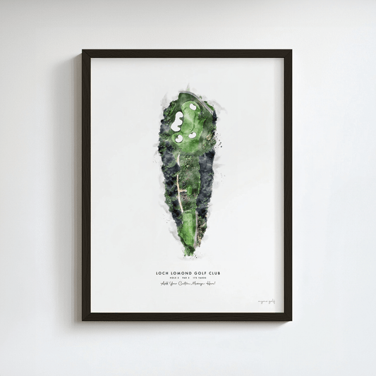 Loch Lomond Golf Gift - Print of Hole 5 'Creinch'