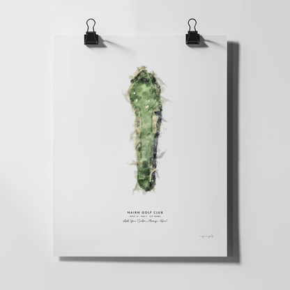 Nairn Golf Gift - Print of Hole 14 'Kopjes'