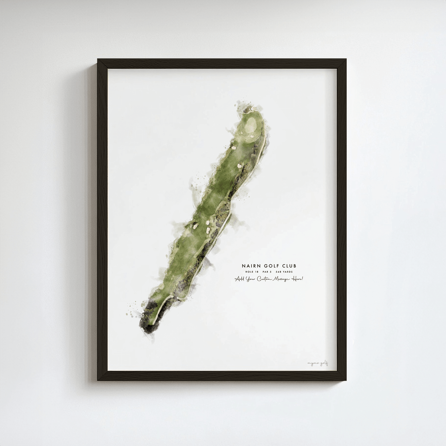 Nairn Golf Gift - Print of Hole 18 'Home'