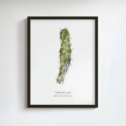 Nairn Golf Gift - Print of Hole 3 'Nest'