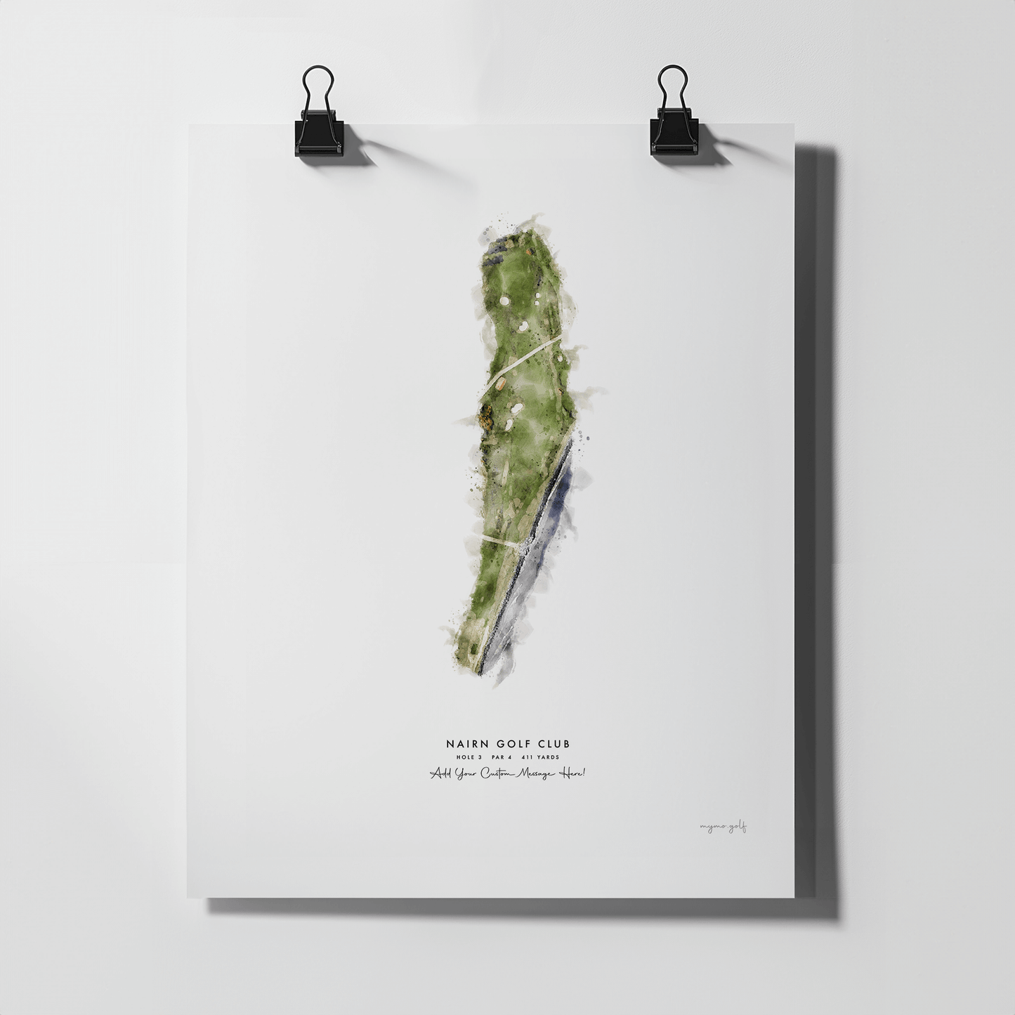 Nairn Golf Gift - Print of Hole 3 'Nest'