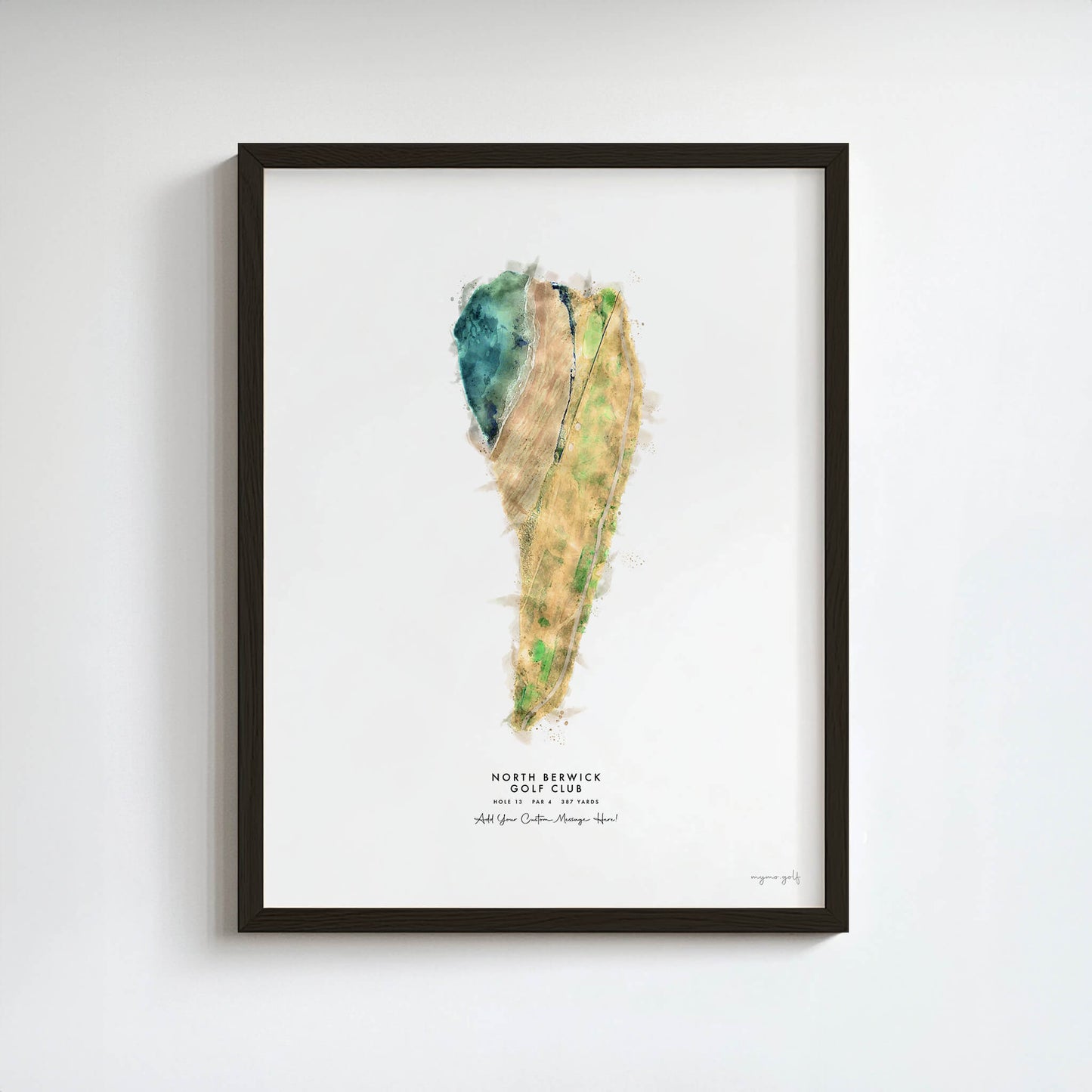 North Berwick Golf Gift - Print of Hole 13