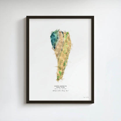 North Berwick Golf Gift - Print of Hole 13