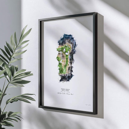 Pebble Beach Golf Gift - Print of Hole 7