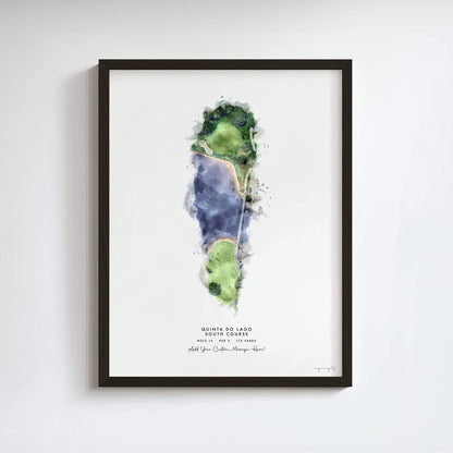 Quinta Do Lago Golf Gift - Print of Hole 15, South Course