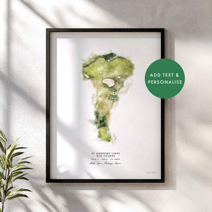 St. Andrews – Print of The Old Course, Hole 11