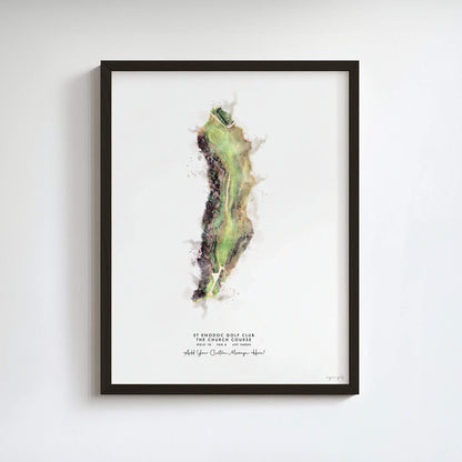 St Enodoc Golf Gift - Print of Hole 10, Church Course