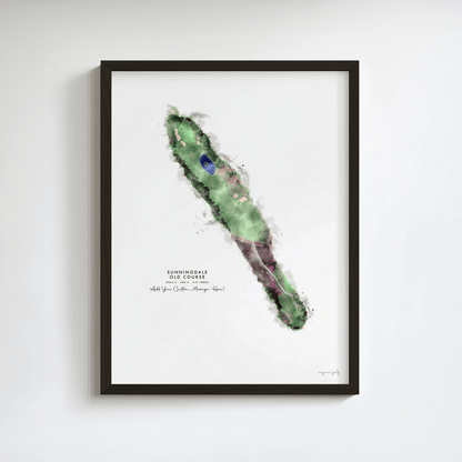 Sunningdale Golf Gift - Print of Hole 5, Old Course