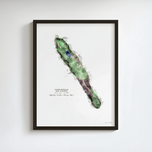 Sunningdale Golf Gift - Print of Hole 5, Old Course