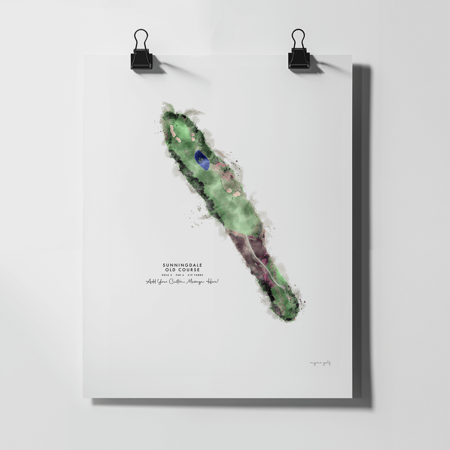 Sunningdale Golf Gift - Print of Hole 5, Old Course