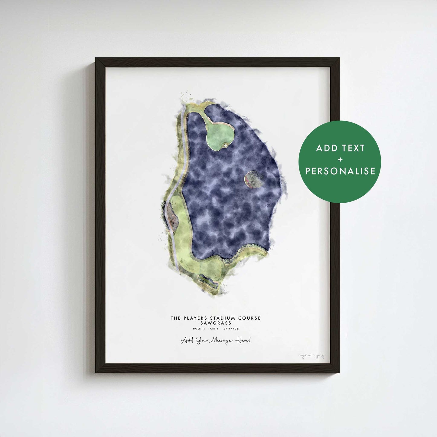 TPC Sawgrass Golf Gift – Personalised Print of 17th Hole of The Players Stadium Course