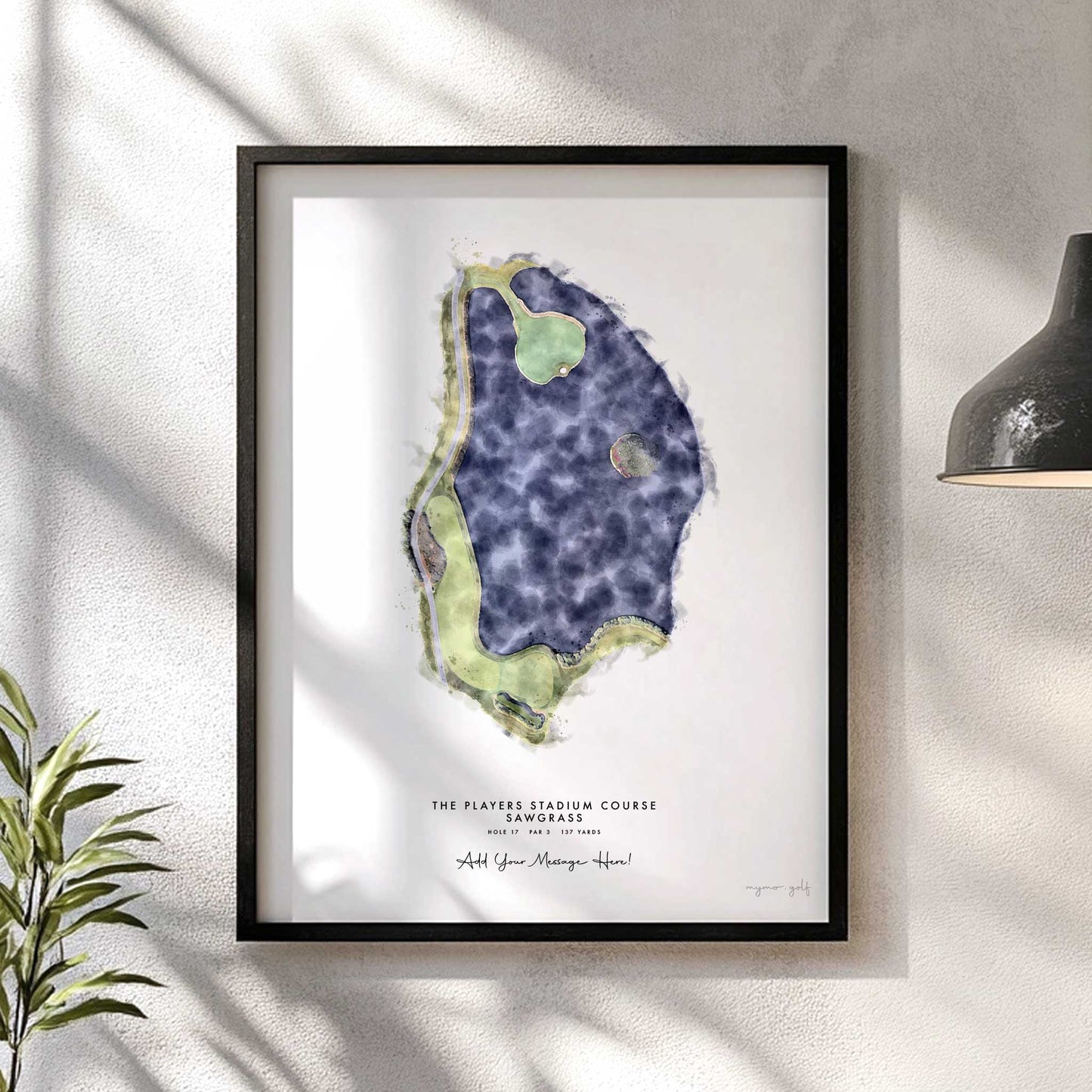 TPC Sawgrass Golf Gift – Personalised Print of 17th Hole of The Players Stadium Course
