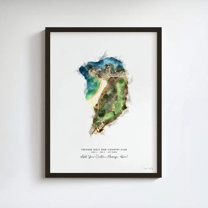 Trevose Golf Gift - Print of Hole 4, Championship Course