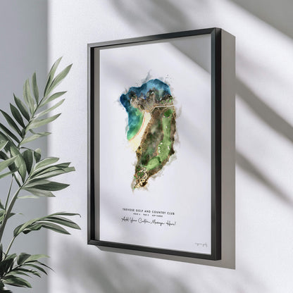 Trevose Golf Gift - Print of Hole 4, Championship Course