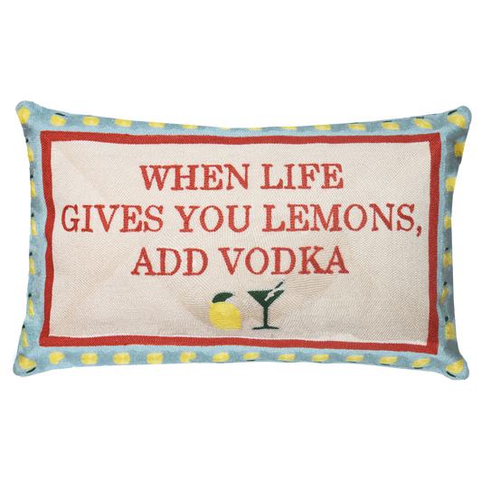 When Life Gives You Lemons Needlepoint Cushion