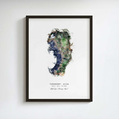 Turnberry 9th Hole Golf Artwork – Ailsa Course Print