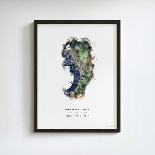 Turnberry 9th Hole Golf Artwork – Ailsa Course Print