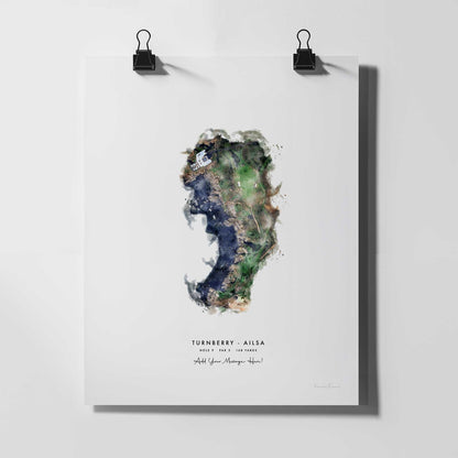 Turnberry 9th Hole Golf Artwork – Ailsa Course Print
