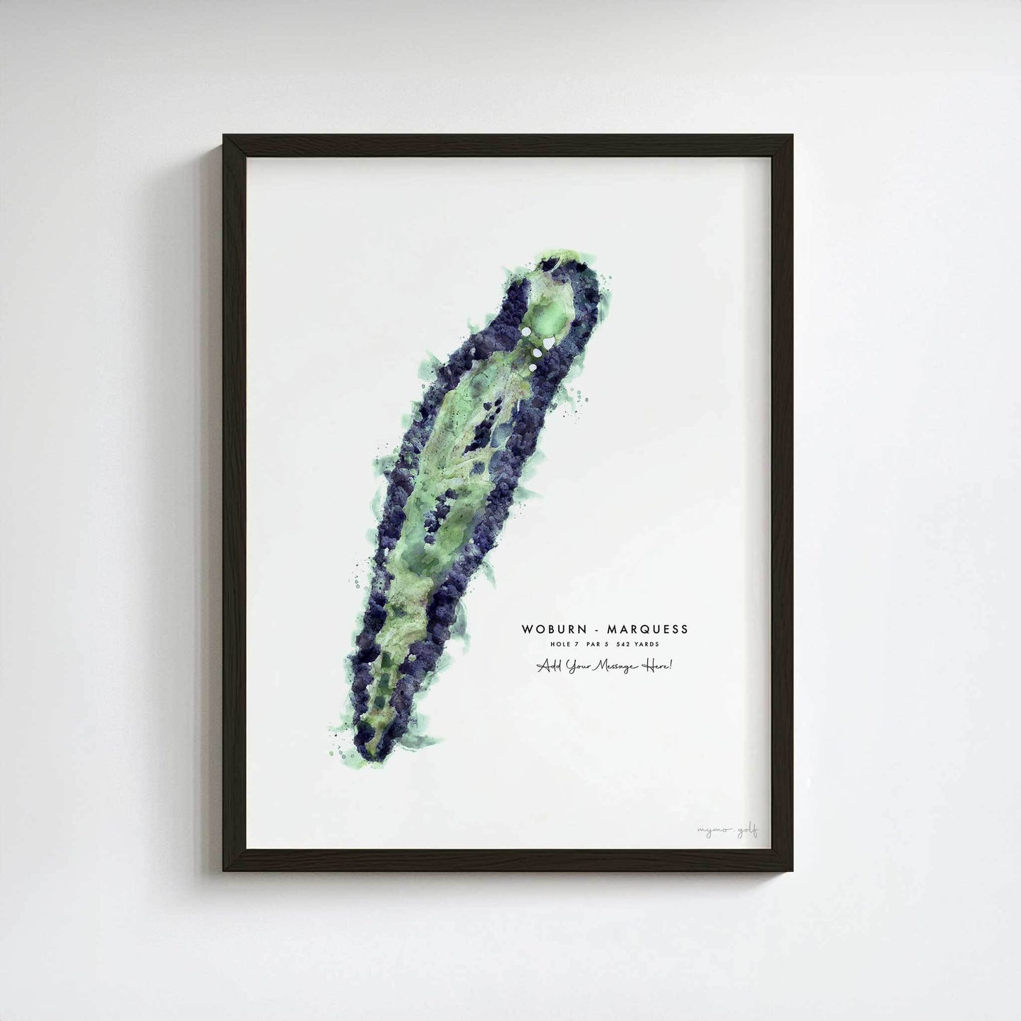 Woburn Golf Club – Personalised Print of Hole 7, Marquess Course