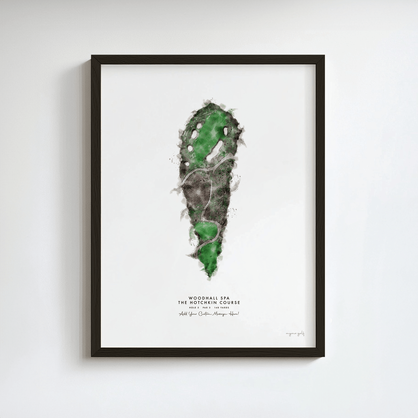 Woodhall Spa Golf Gift - Print of Hole 5, Hotchkin Course