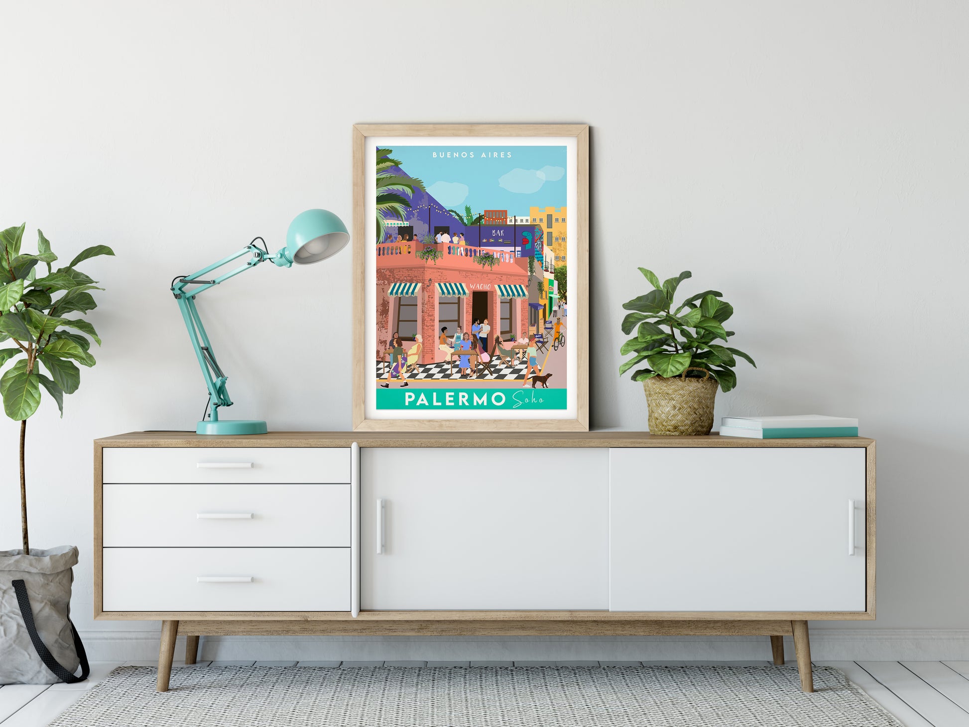 Travel poster of Buenos Aires Palermo Soho