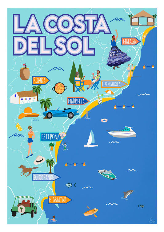 Map of Costa Del Sol