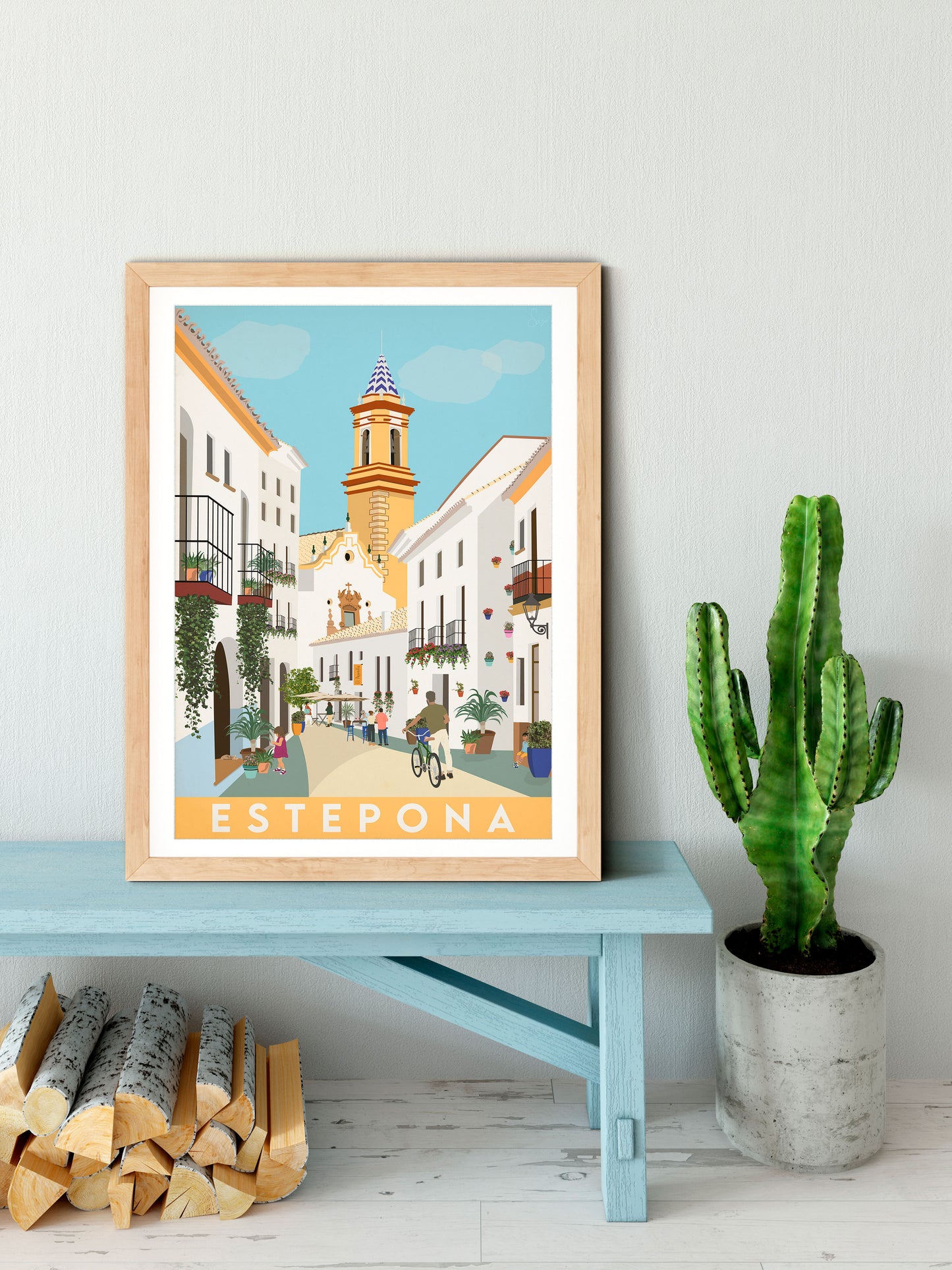 Travel poster of Estepona, Spain